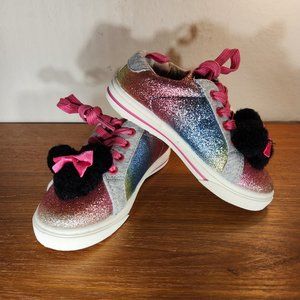 Disney Minnie Mouse Sparkly Pink Toddler Girl`s Shoes (9)